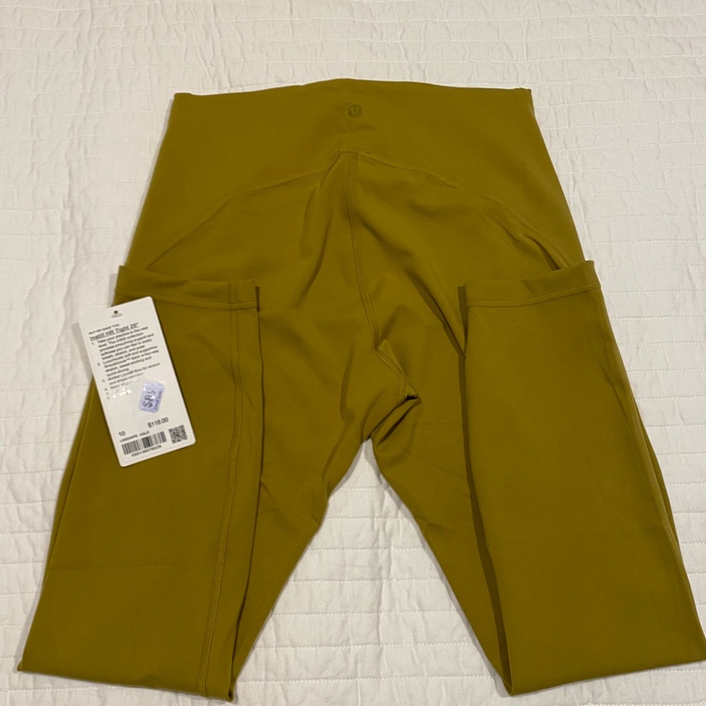 Lululemon Instill HR Tight 25” Size 10 Auric Gold NWT - Picture 3 of 5